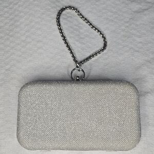 Elegant Silver Clutch Bag